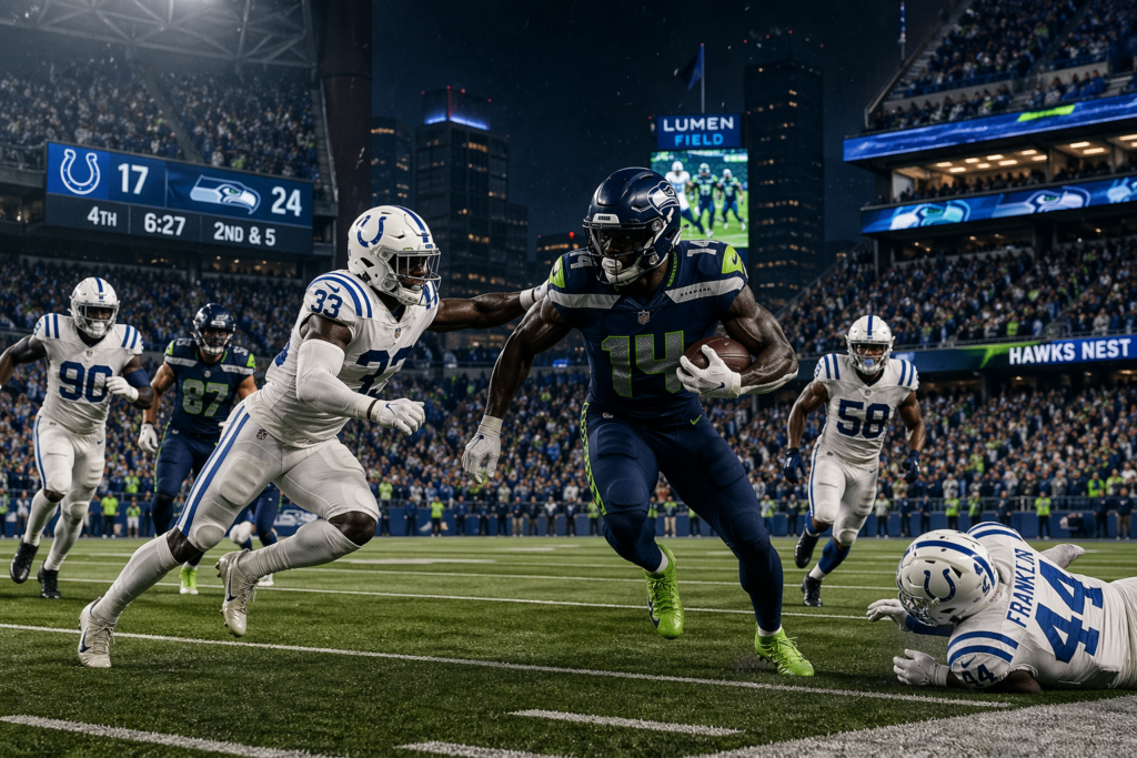 Colts vs Seahawks Match Player Stats