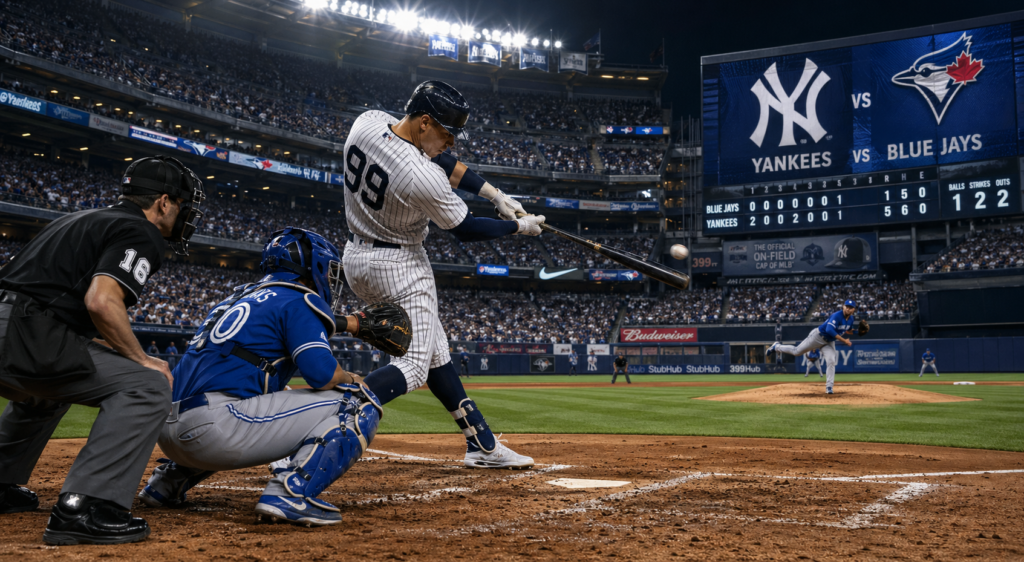New York Yankees vs Toronto Blue Jays Match Player Stats