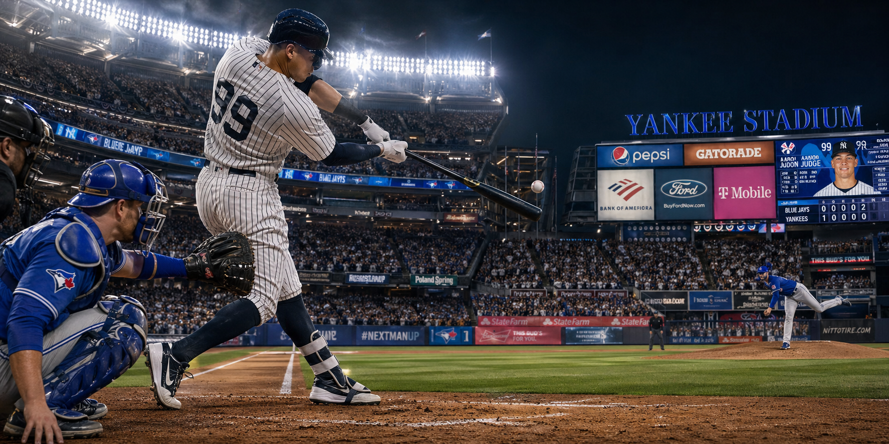 New York Yankees vs Toronto Blue Jays Match Player Stats