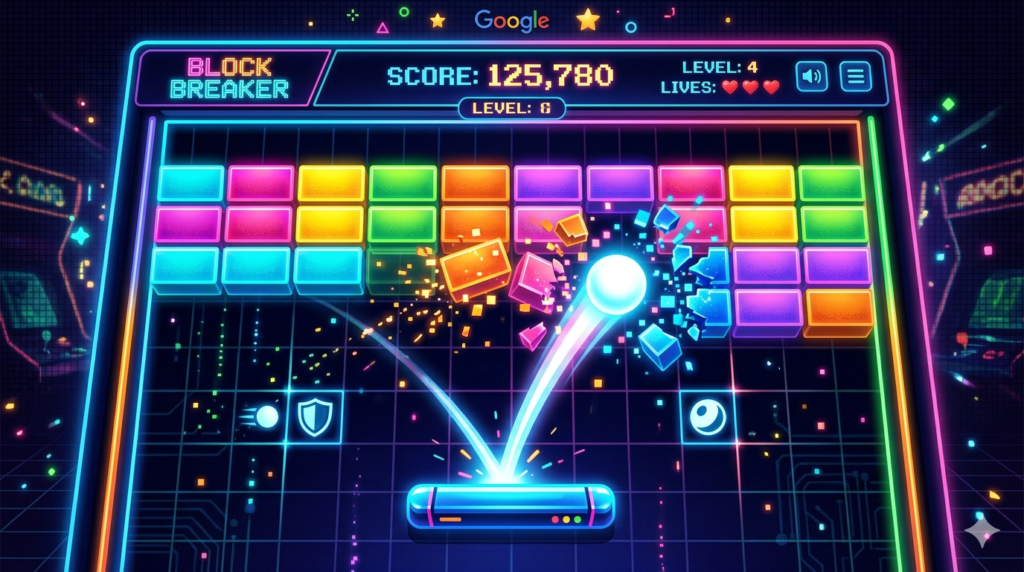 Google Block Breaker