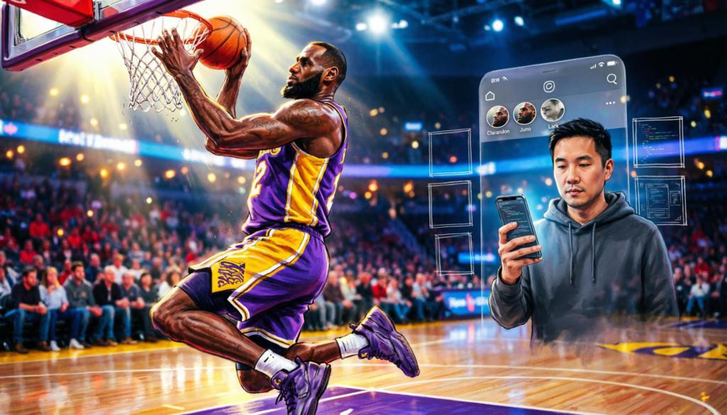 LeBron James and Kevin Systrom